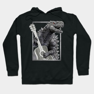 Godzilla Playing Music Hoodie